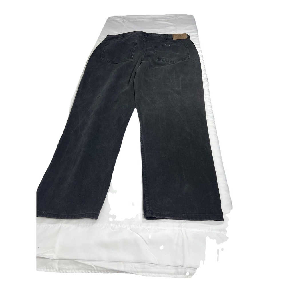 Route 66 Mens Regular Fit Jeans 40x30 Faded Black Denim Straight Leg 100% Cotton